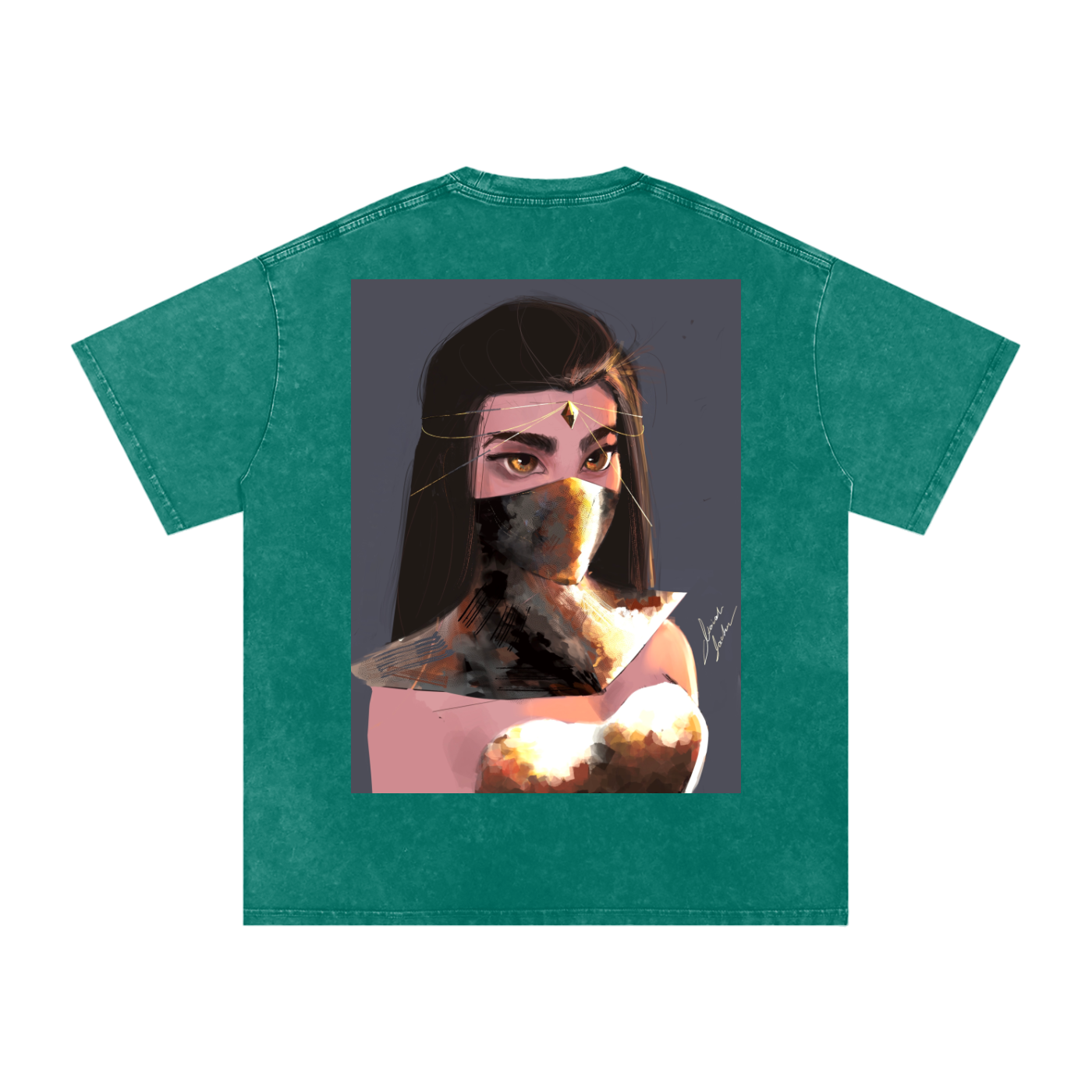 Sapphire's Armer Acid Wash Oversize T-Shirt