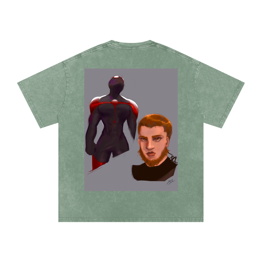 A Different Peter Snow Washed Oversized Cotton T-Shirt