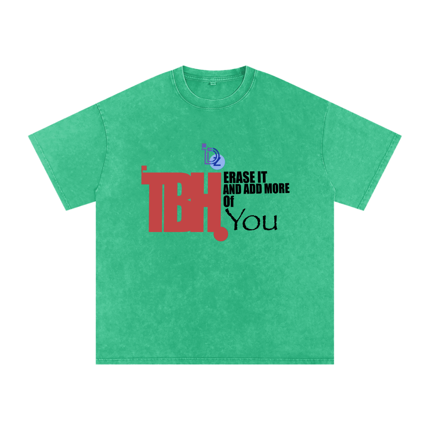 To Be Honest Snow Washed Oversized Cotton T-Shirt