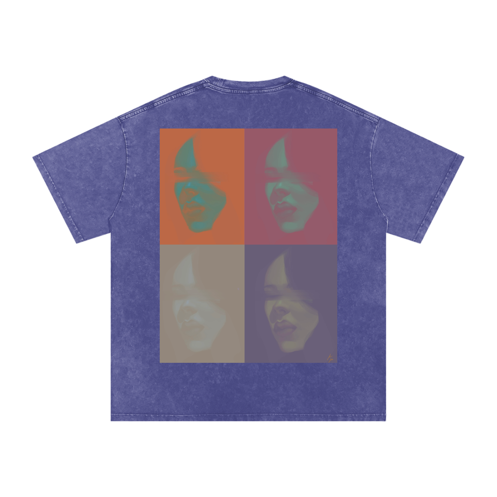 Hidden in Colors Acid Wash Oversize T-Shirt - 250 GSM