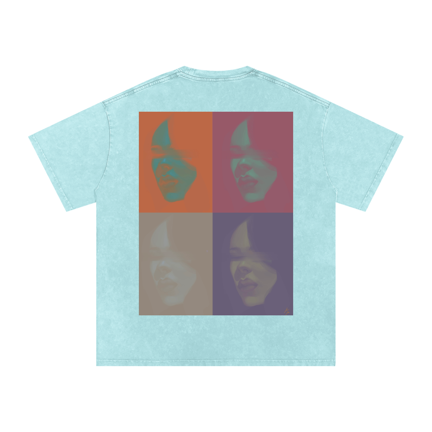 Hidden in Colors Acid Wash Oversize T-Shirt - 250 GSM