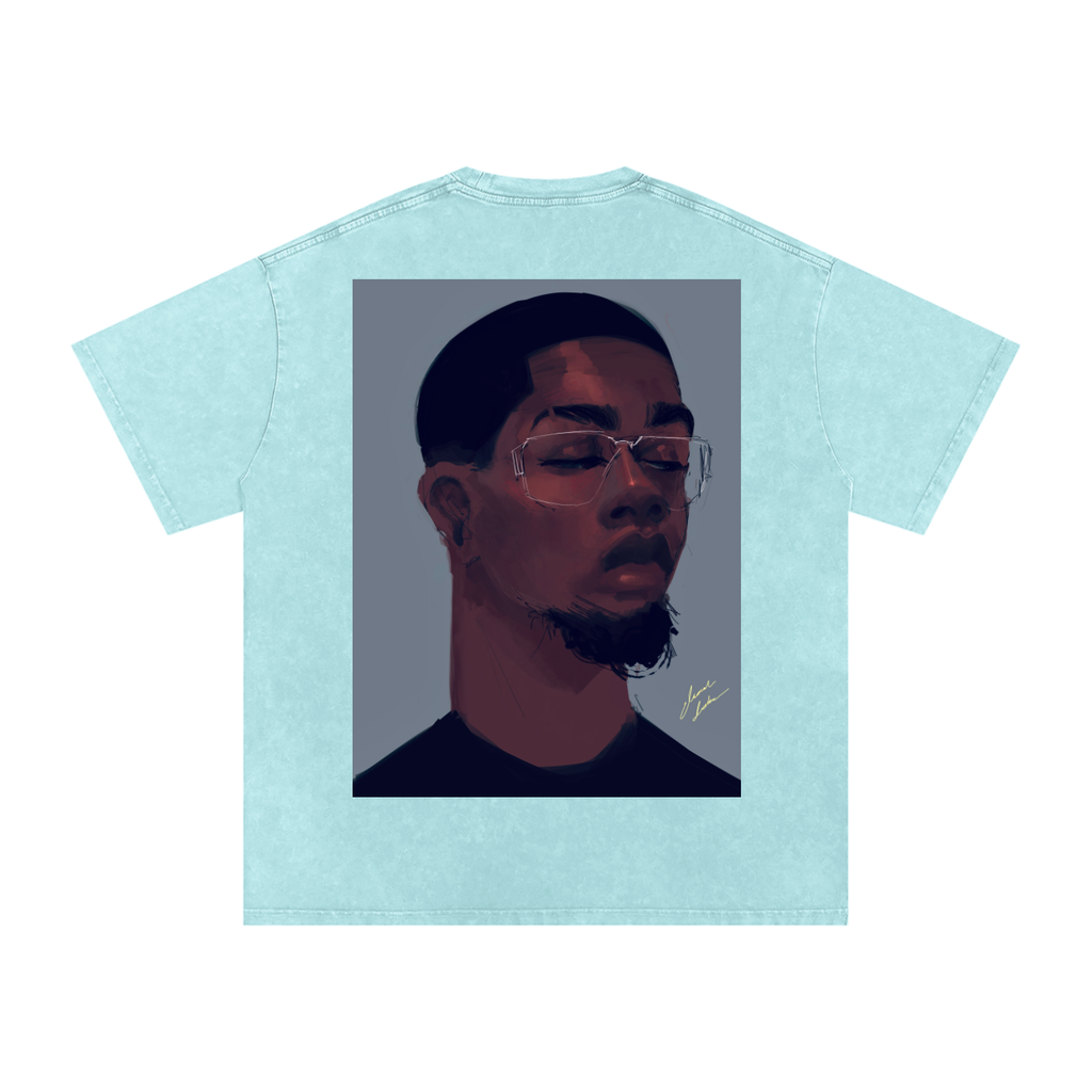 About Him Acid Wash Oversize T-Shirt - 250 GSM