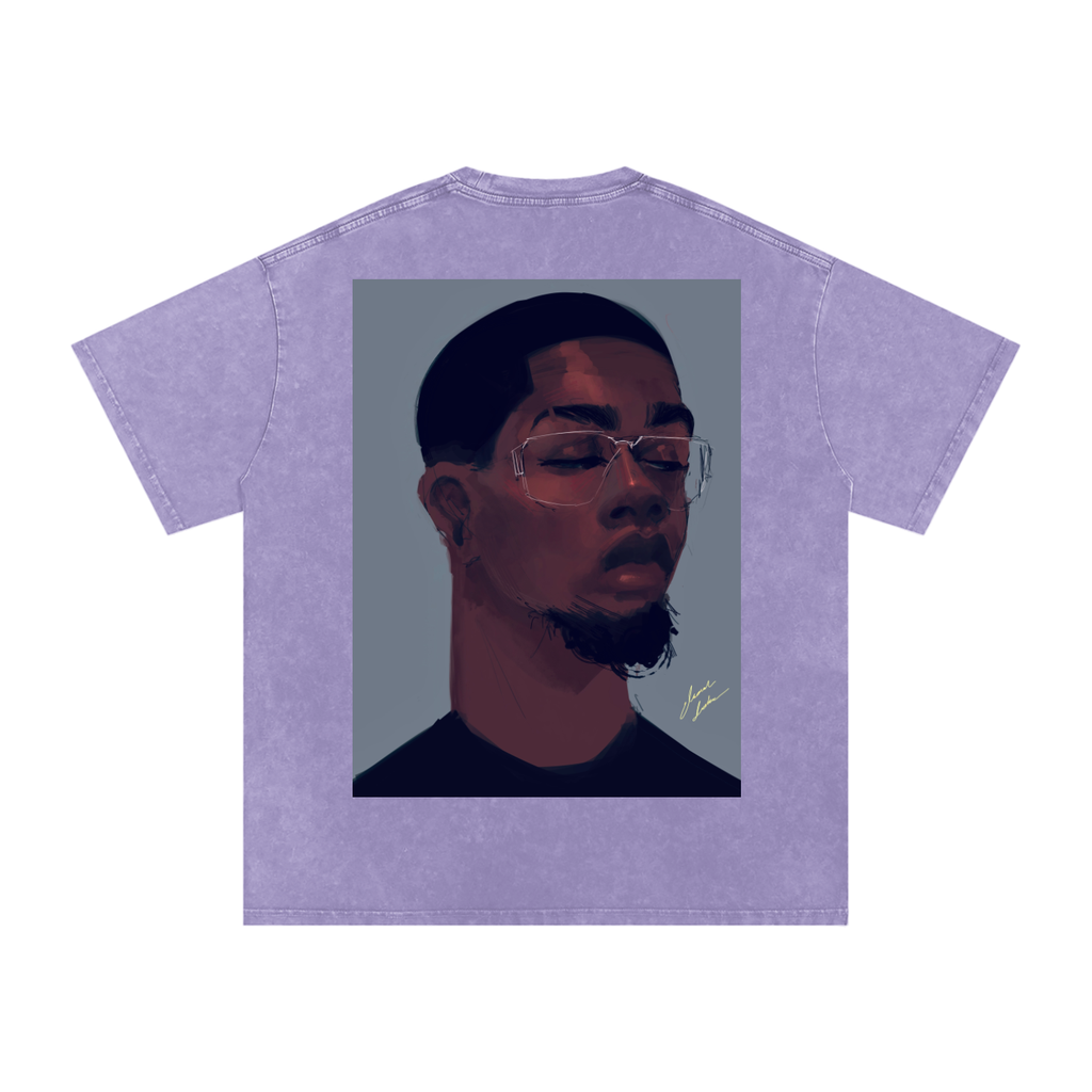 About Him Acid Wash Oversize T-Shirt - 250 GSM