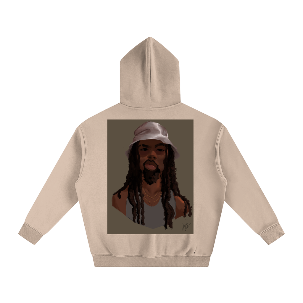HUH? Oversize Fleeced Hoodie