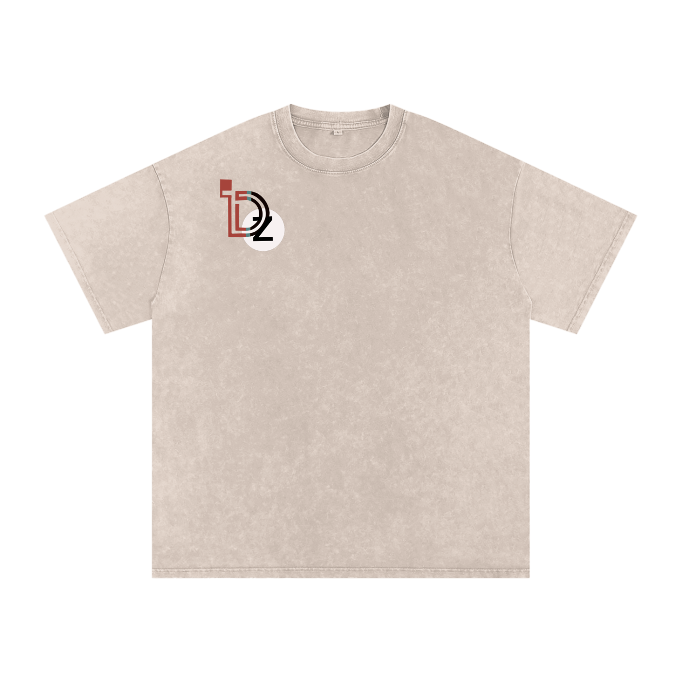 Hidden Face Acid Wash Oversize T-Shirt - 250 GSM