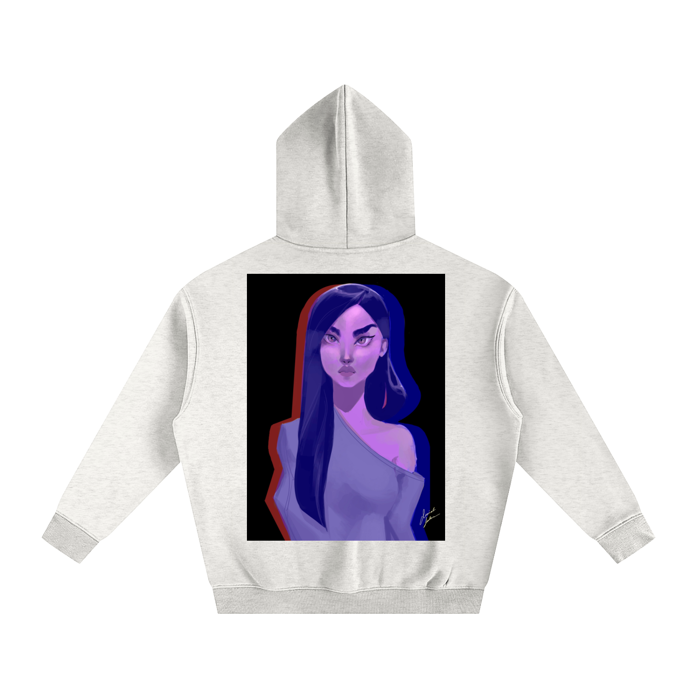 Focused Oversize Fleeced Hoodie