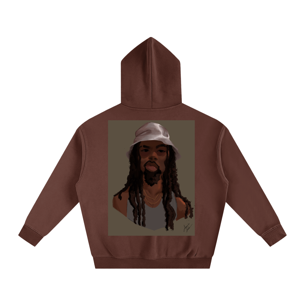 HUH? Oversize Fleeced Hoodie