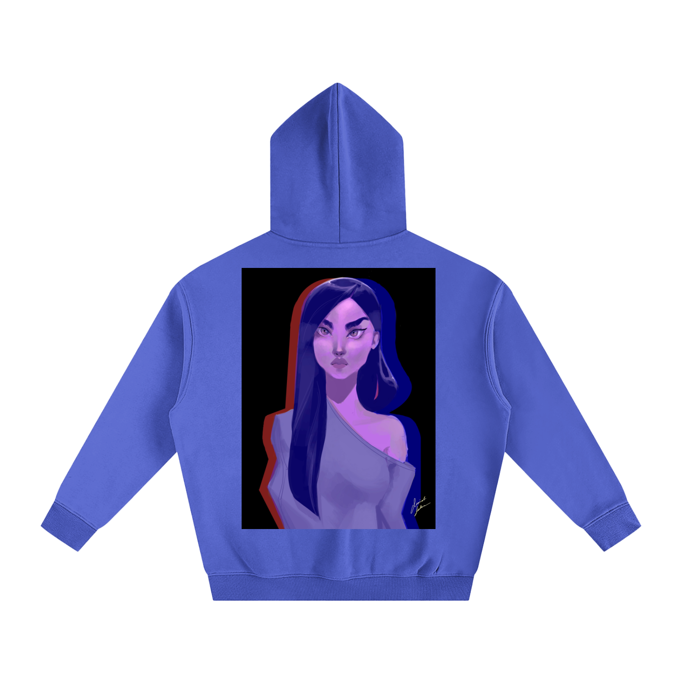 Focused Oversize Fleeced Hoodie