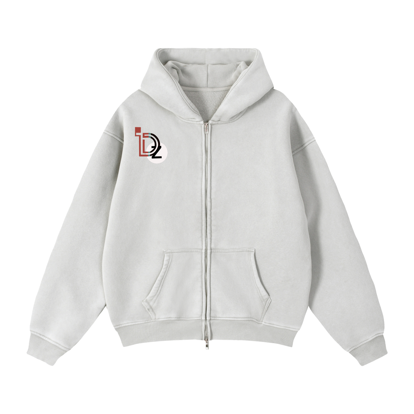 My DAWG Zip-Through Boxy Fleece Hoodie