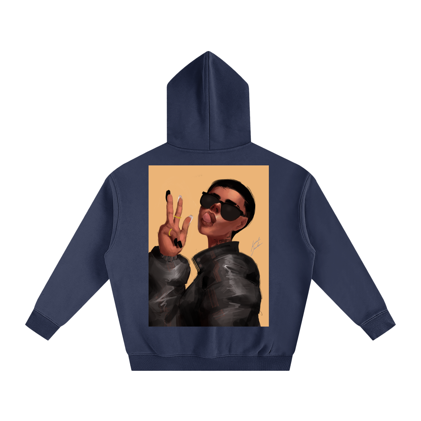 Peace or Goodbye Oversize Fleeced Hoodie
