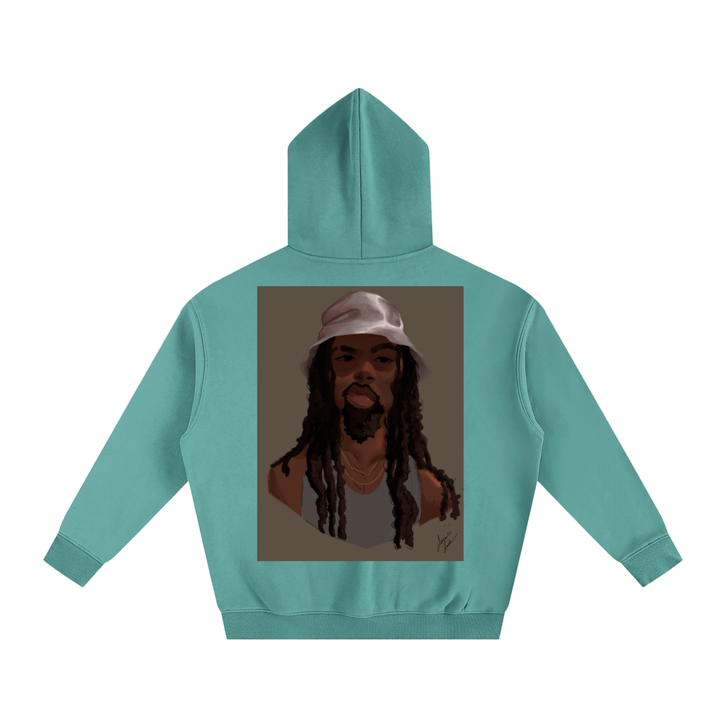HUH? Oversize Fleeced Hoodie