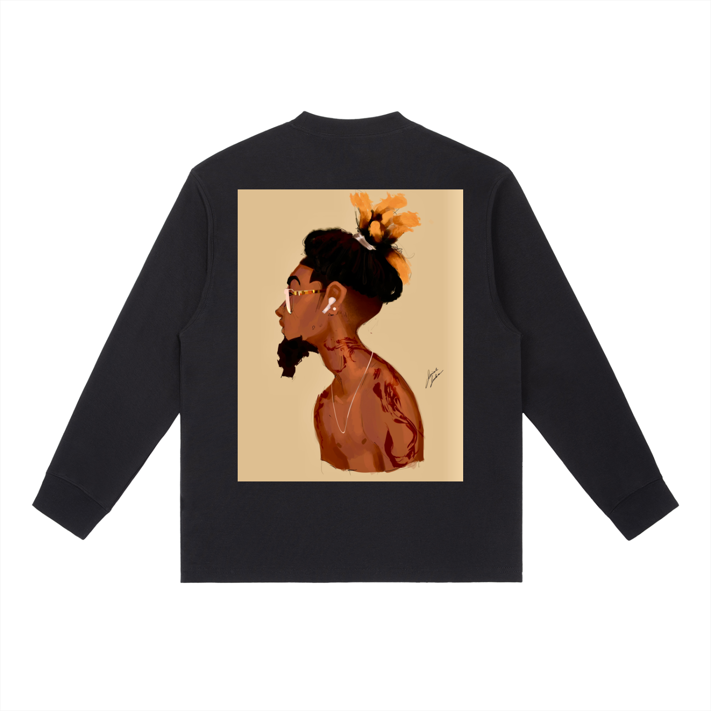 Fresh Out The Blue Essential Crewneck Long-Sleeve T-Shirt