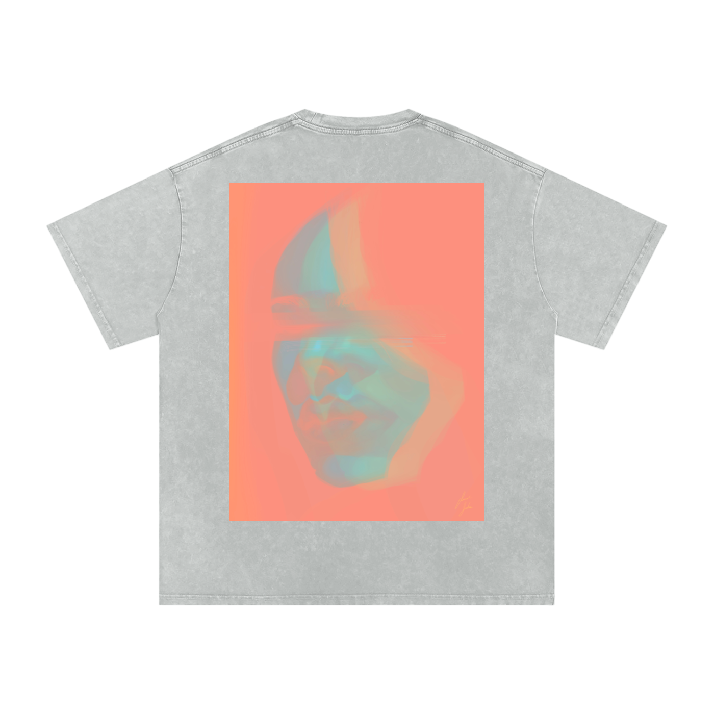 Hidden In Colors Acid Wash Oversize T-Shirt - 250 GSM