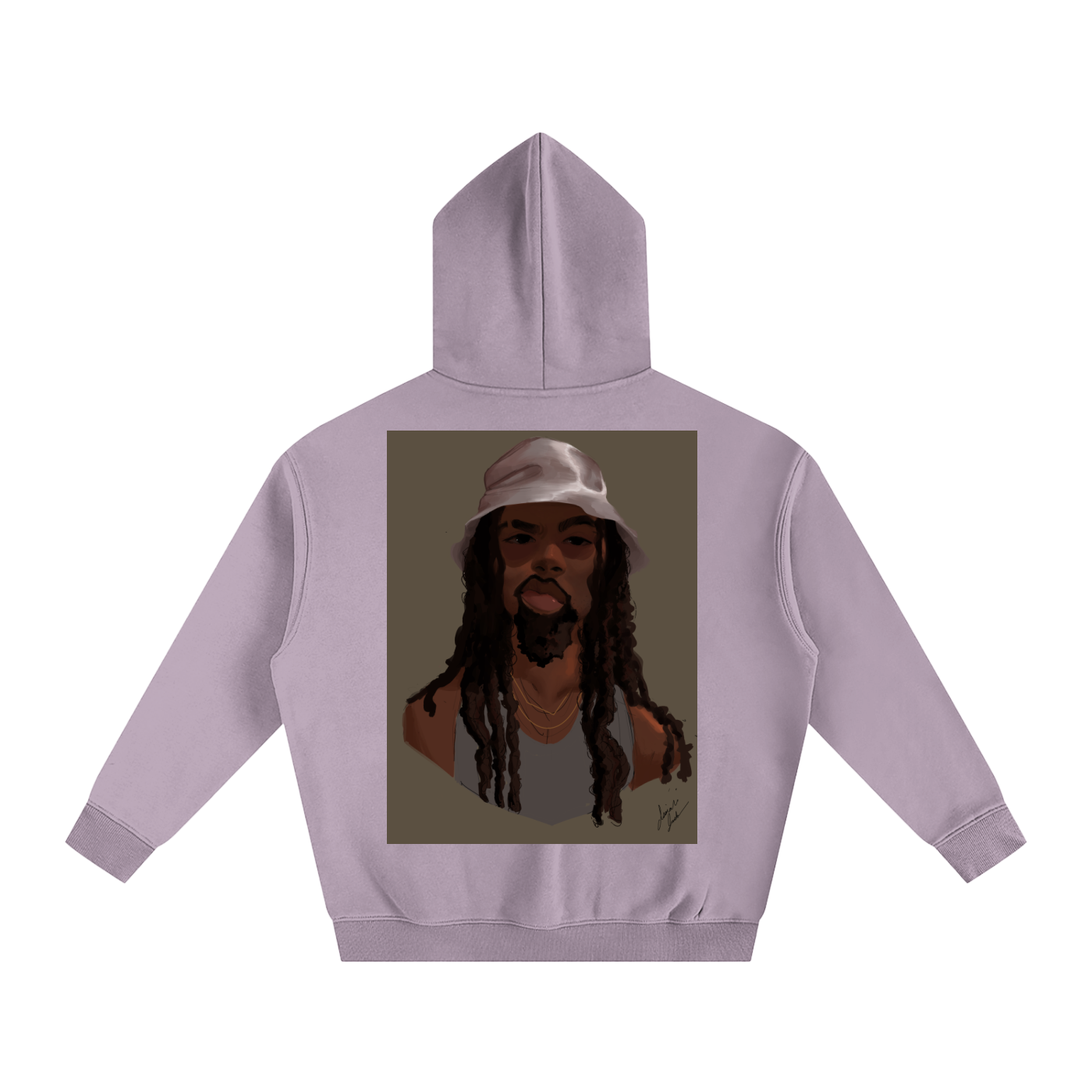 HUH? Oversize Fleeced Hoodie