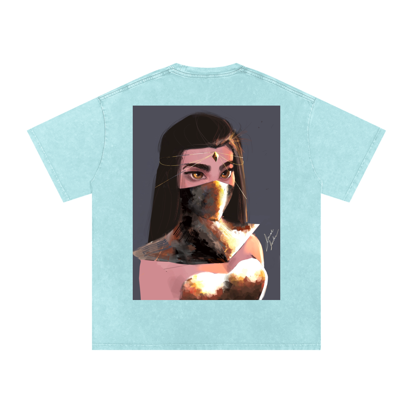 Sapphire's Armer Acid Wash Oversize T-Shirt