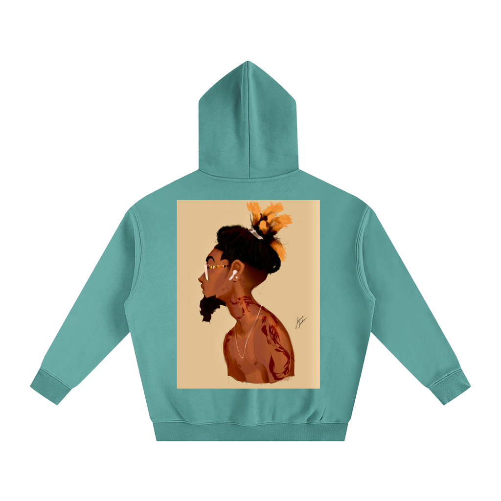 Fresh Out The Blue Oversize Fleeced Hoodie