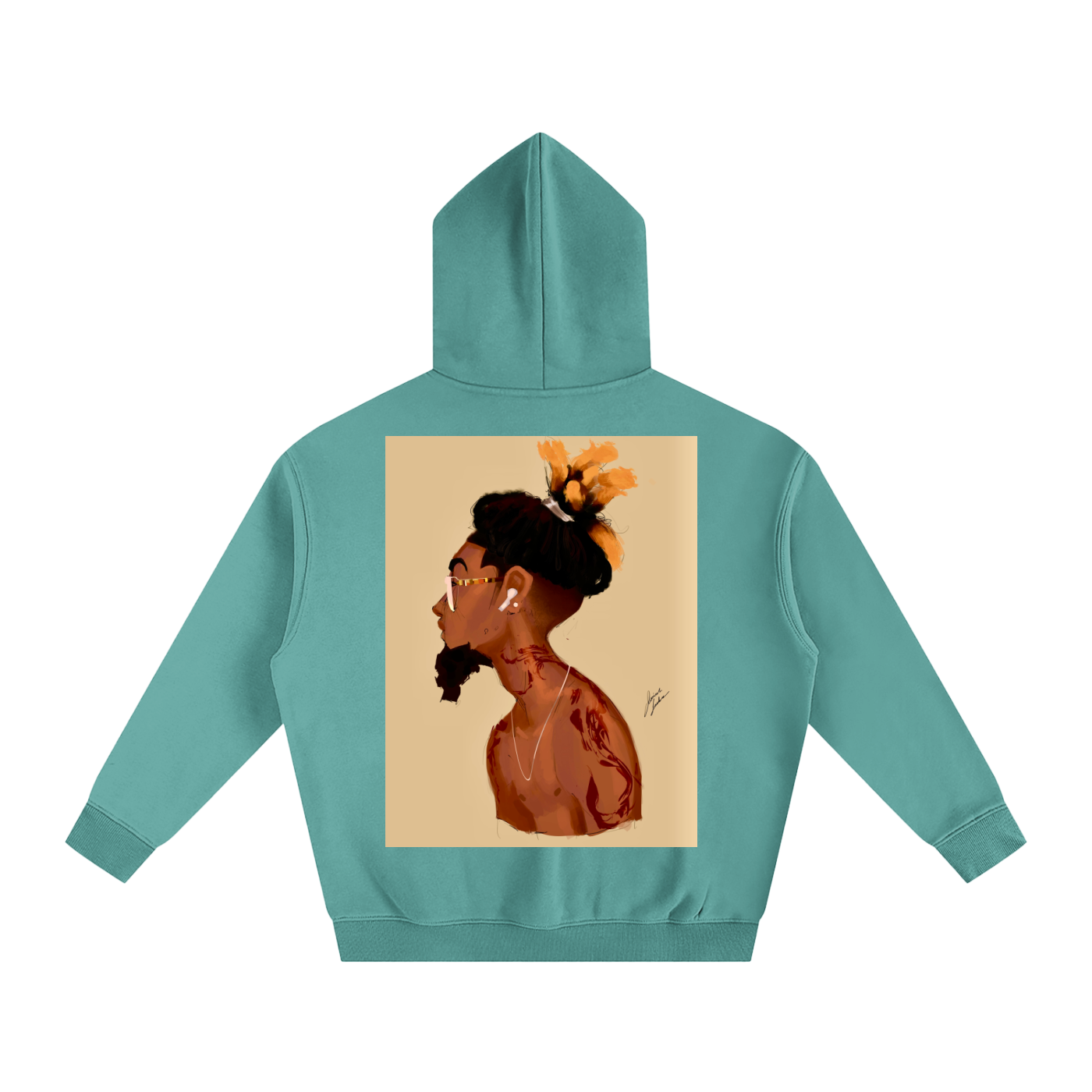 Fresh Out The Blue Oversize Fleeced Hoodie