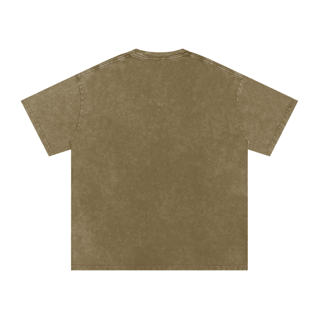 I'm Simply God's Creation Snow Washed Oversized Cotton T-Shirt