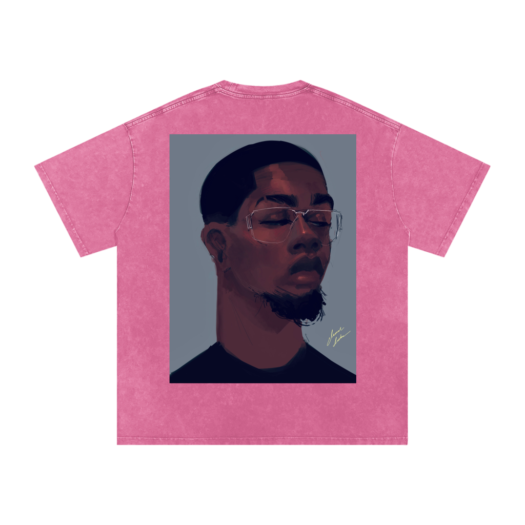 About Him Acid Wash Oversize T-Shirt - 250 GSM