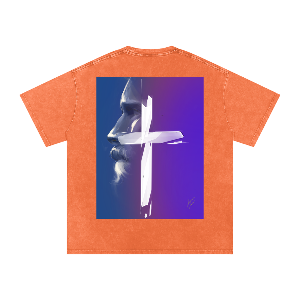 Joy and Love Acid Wash Oversize T-Shirt - 250 GSM