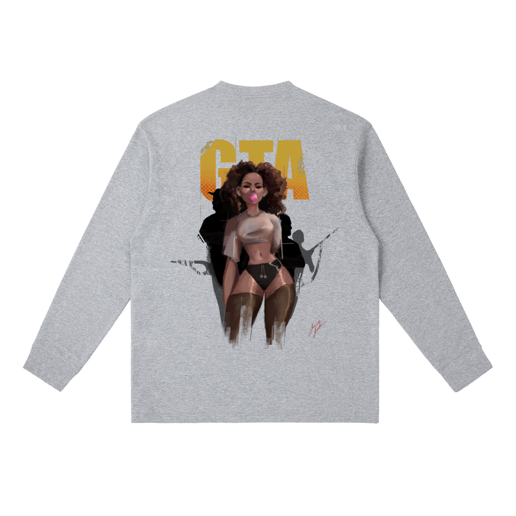 Obey N $urvive Essential Crewneck Long-Sleeve T-Shirt