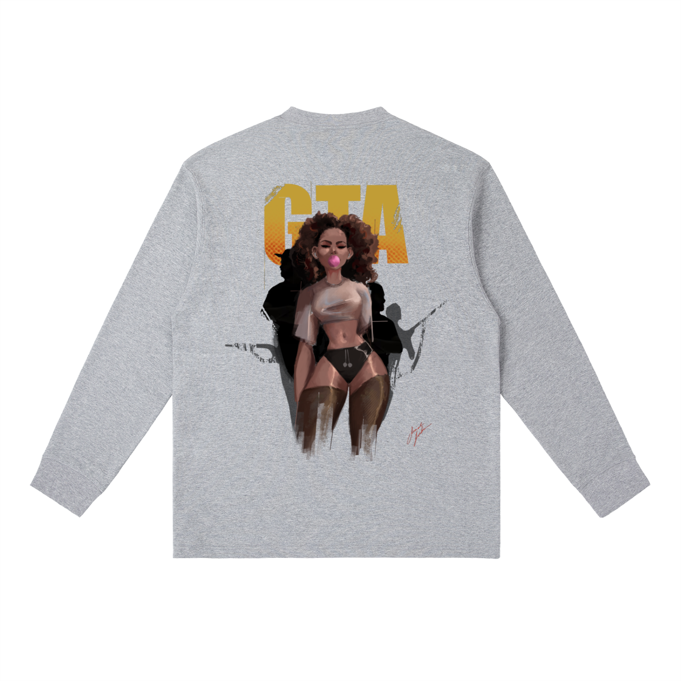 Obey N $urvive Essential Crewneck Long-Sleeve T-Shirt