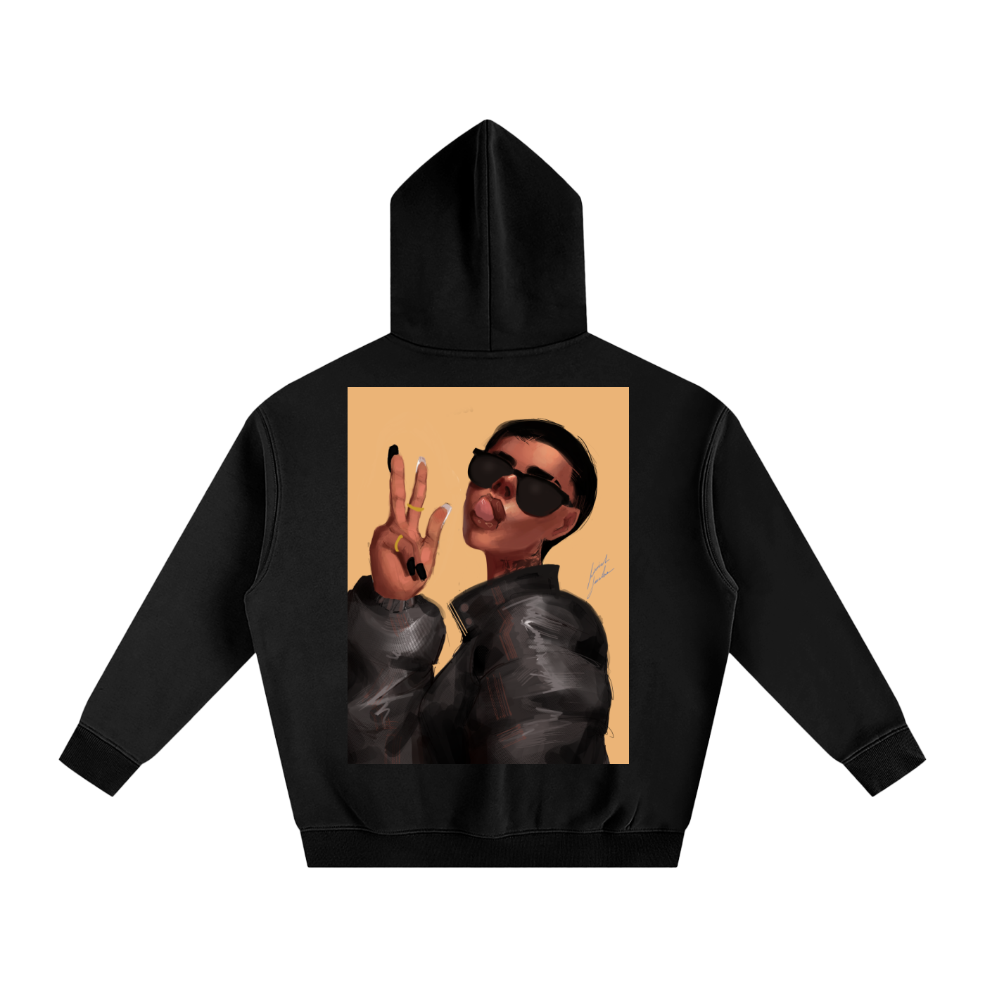 Peace or Goodbye Oversize Fleeced Hoodie