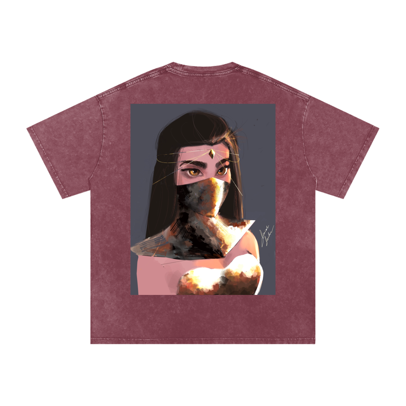 Sapphire's Armer Acid Wash Oversize T-Shirt
