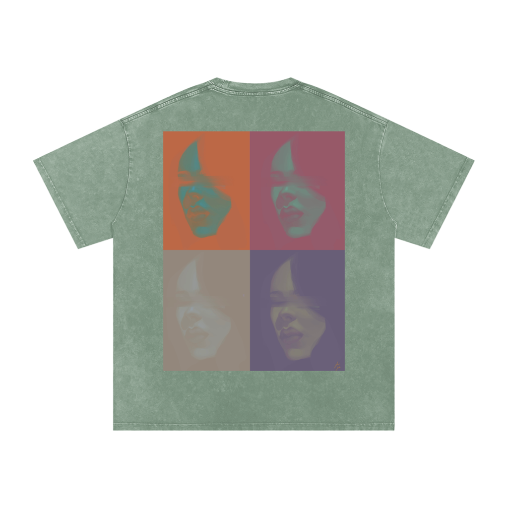 Hidden in Colors Acid Wash Oversize T-Shirt - 250 GSM