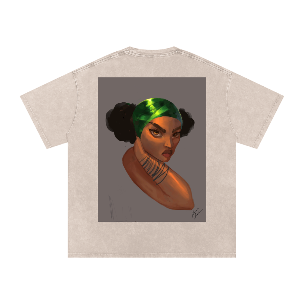 Captured Acid Wash Oversize T-Shirt - 250 GSM