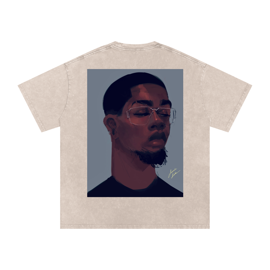 About Him Acid Wash Oversize T-Shirt - 250 GSM