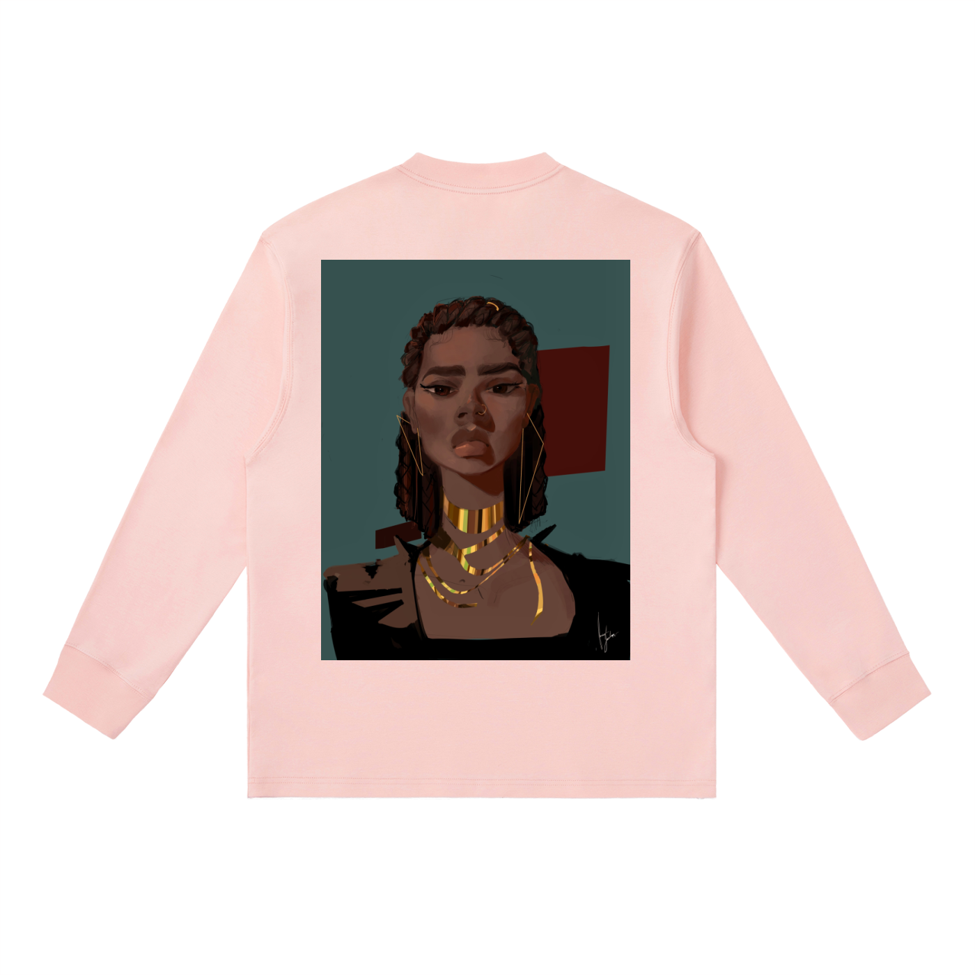 Chocolate's Gold Essential Crewneck Long-Sleeve T-Shirt