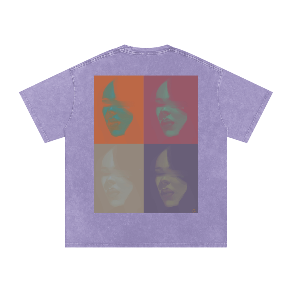 Hidden in Colors Acid Wash Oversize T-Shirt - 250 GSM