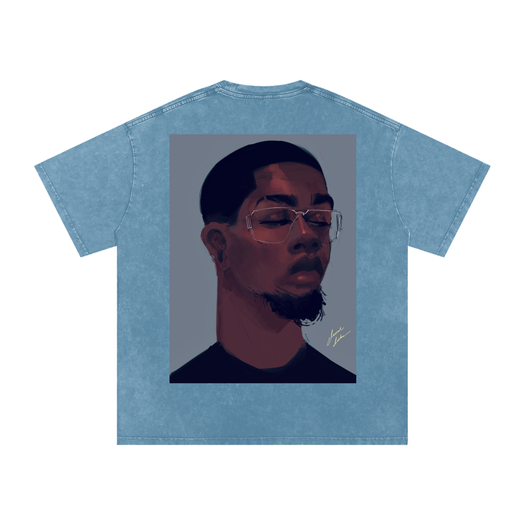 About Him Acid Wash Oversize T-Shirt - 250 GSM