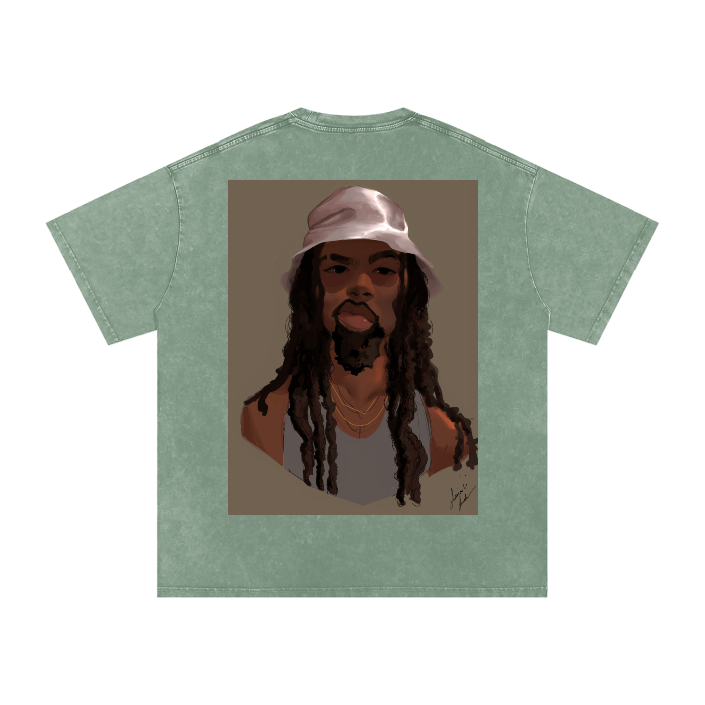 HUH? Acid Wash Oversize T-Shirt - 250 GSM