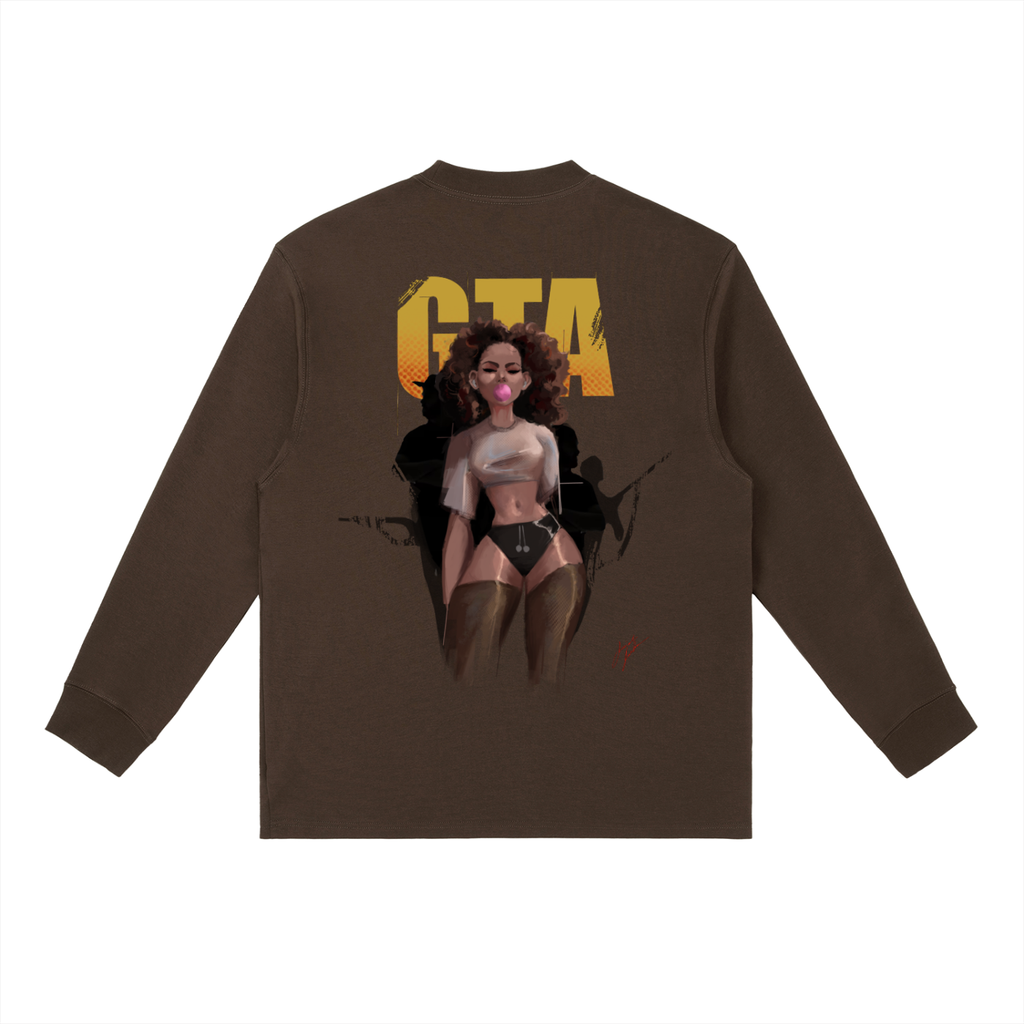 Obey N $urvive Essential Crewneck Long-Sleeve T-Shirt