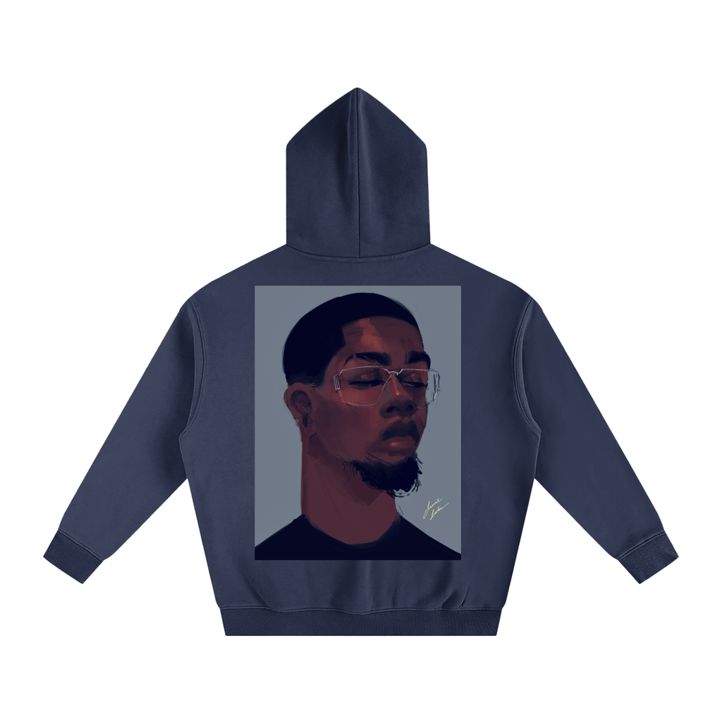 About Him Oversize Fleeced Hoodie