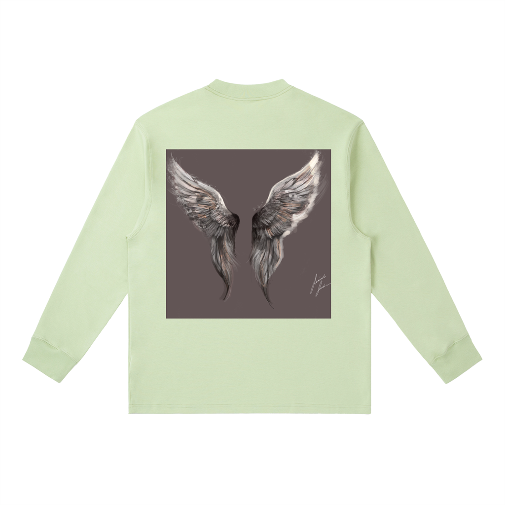 Wings Above Essential Crewneck Long-Sleeve T-Shirt