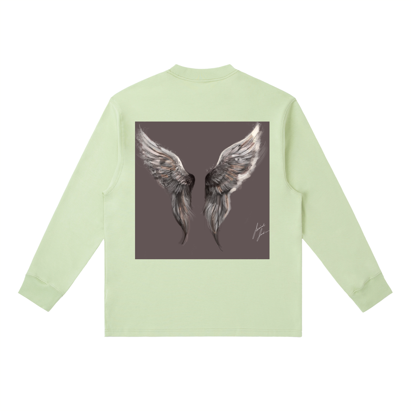 Wings Above Essential Crewneck Long-Sleeve T-Shirt