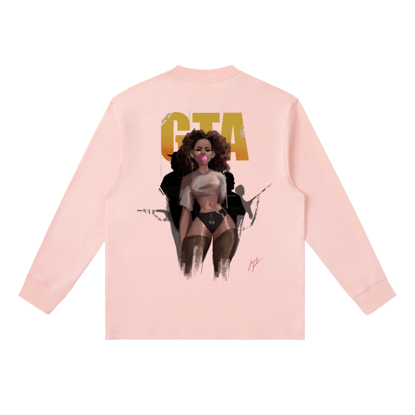 Obey N $urvive Essential Crewneck Long-Sleeve T-Shirt