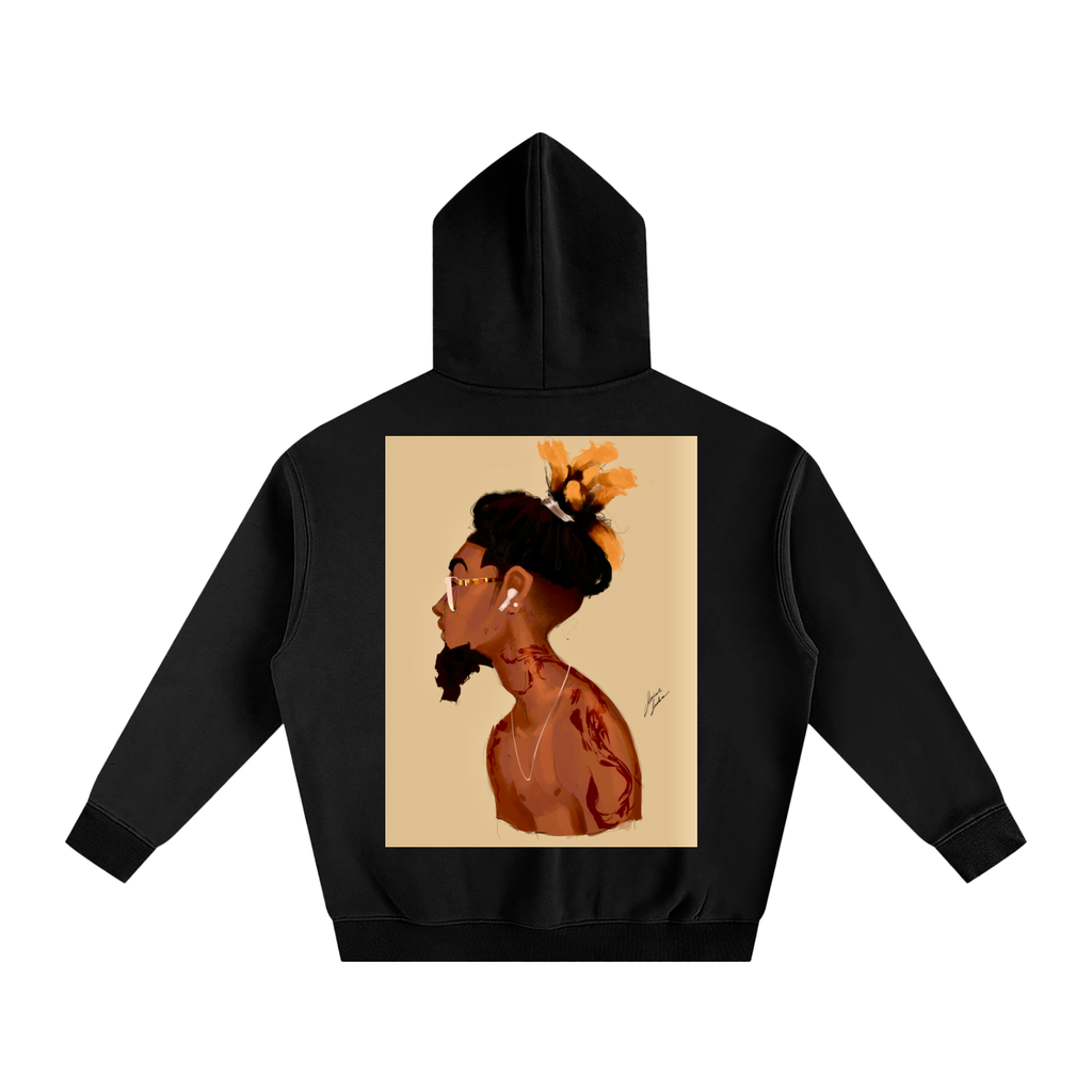 Fresh Out The Blue Oversize Fleeced Hoodie