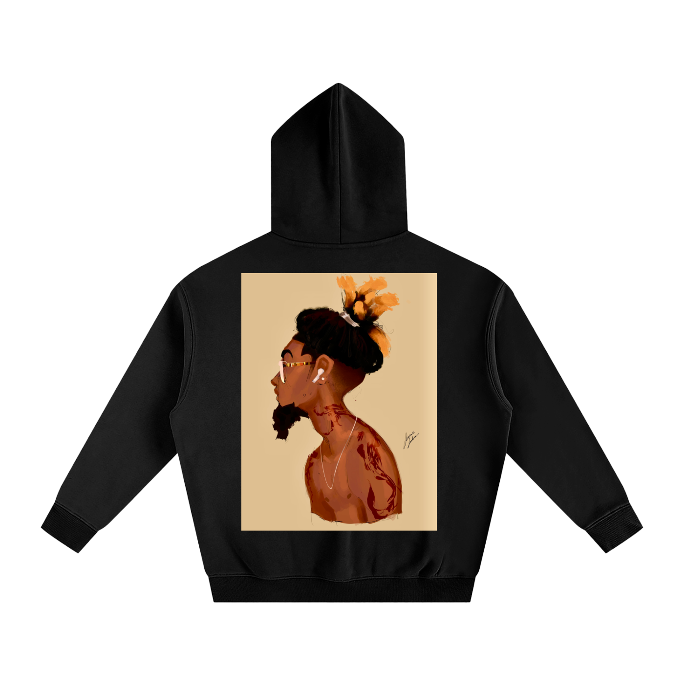 Fresh Out The Blue Oversize Fleeced Hoodie