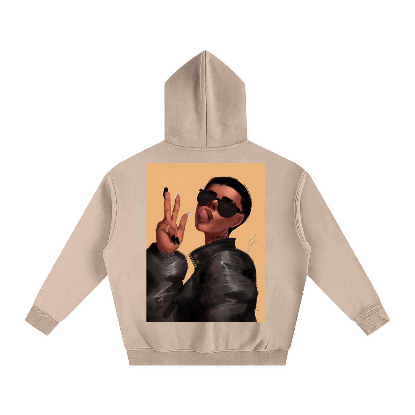 Peace or Goodbye Oversize Fleeced Hoodie