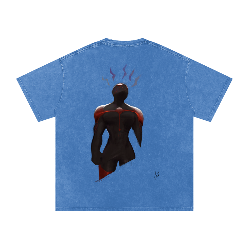 Save Me! Snow Washed Oversized Cotton T-Shirt