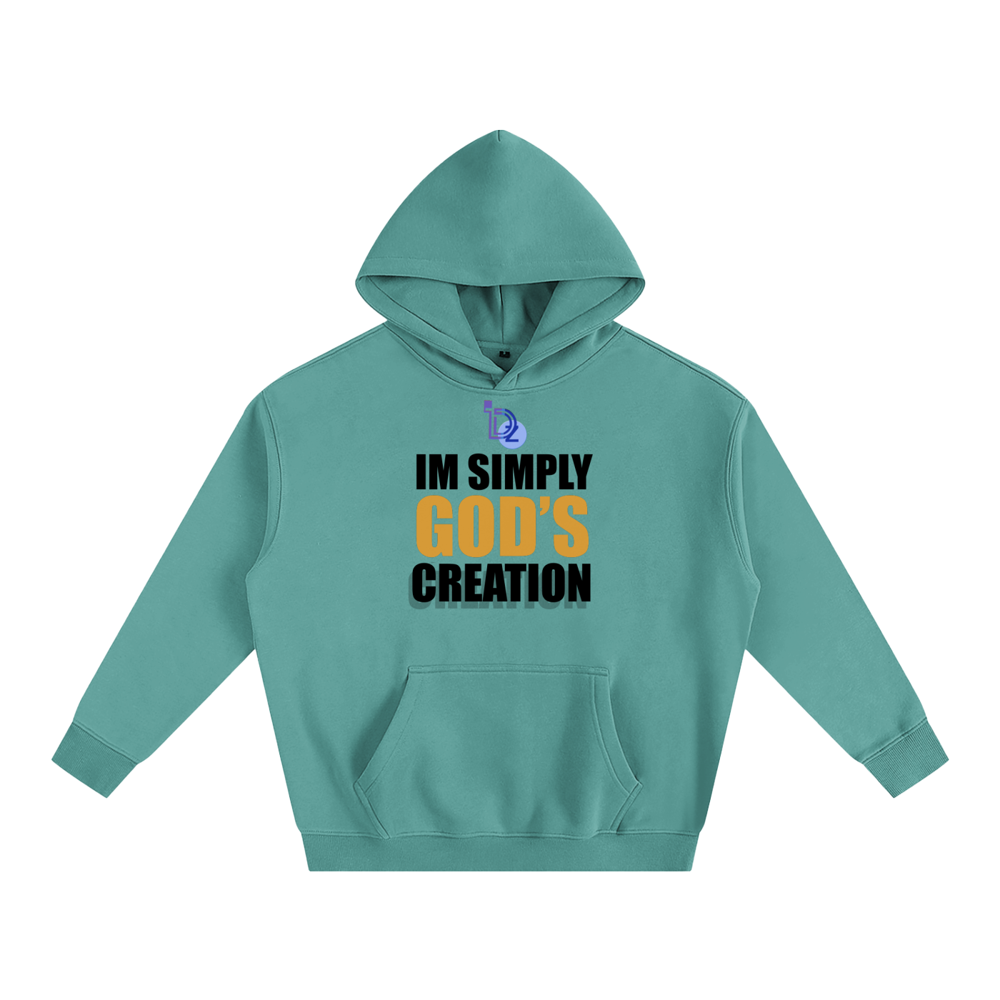I'm Simply God's Creation Oversize Fleeced Hoodie