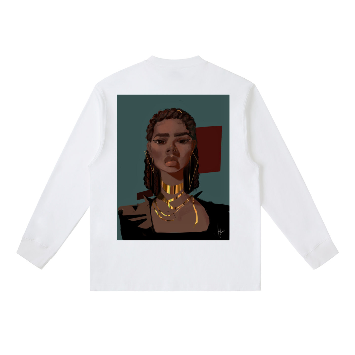 Chocolate's Gold Essential Crewneck Long-Sleeve T-Shirt