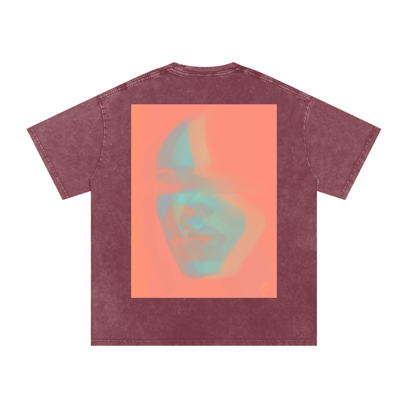 Hidden In Colors Acid Wash Oversize T-Shirt - 250 GSM