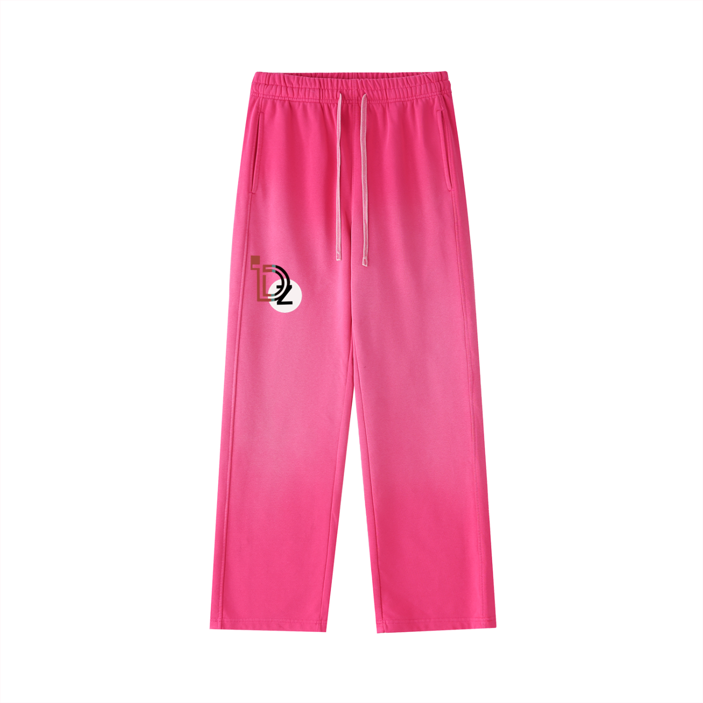 Logo Vintage Washed Gradient Straight-Leg Sweatpants
