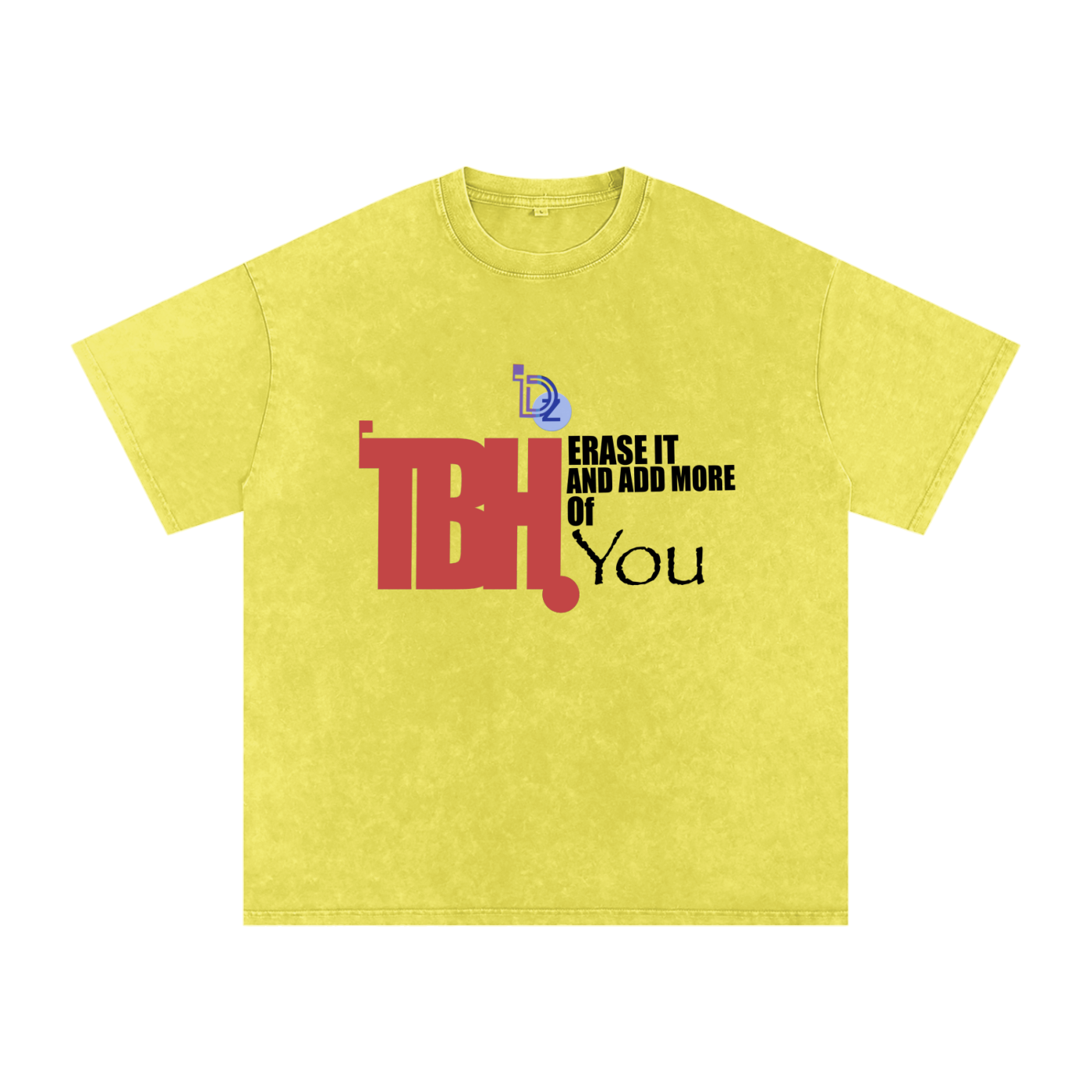 To Be Honest Snow Washed Oversized Cotton T-Shirt