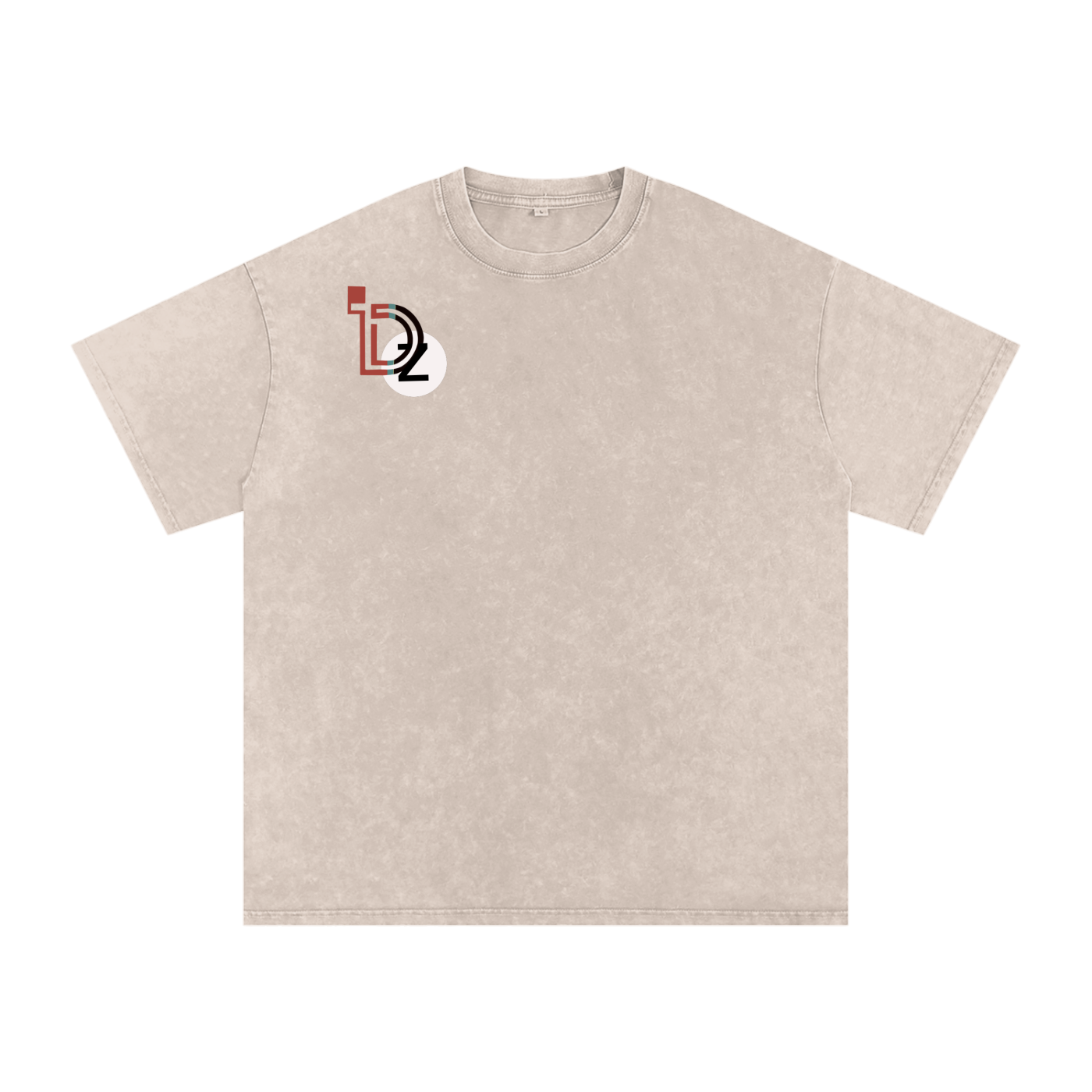 Hidden Face Acid Wash Oversize T-Shirt - 250 GSM